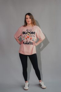 Bloom Oversized Tee - Dusty Pink