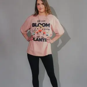 Bloom Oversized Tee - Dusty Pink