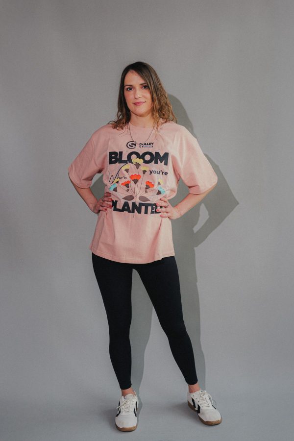 Bloom Oversized Tee - Dusty Pink